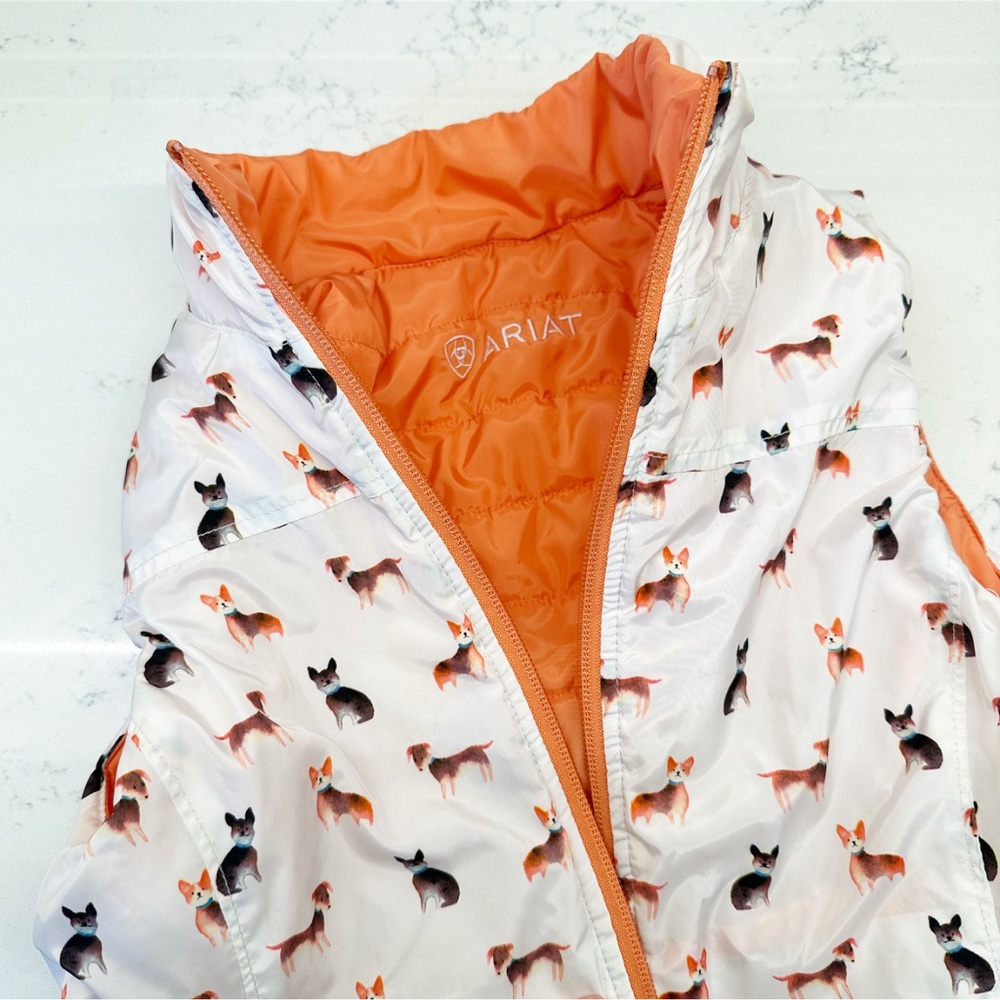 Ariat Kid’s Reversible Puffer Vest - Picture 6 of 13
